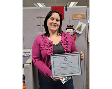 Member of the month Christina Sydor