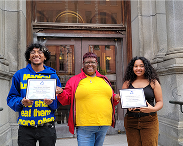 Future Members of the Month Jaheem Barnes and Crina Christman