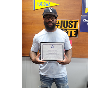 Member of the month Jamall Holland